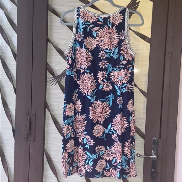🌸 Lucky Brand Boho Style Colorful Blue Floral Sleeveless Mini Dress 🌸 - Picture 6 of 8